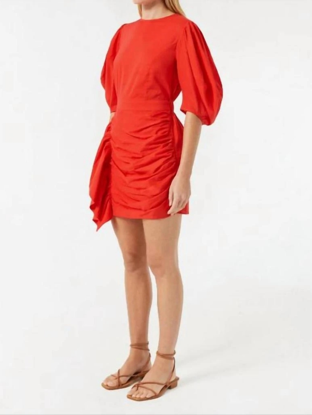 Rhode‎ Pia Mini Chili Red Cotton Dress Women's Size Small - Picture 2 of 11